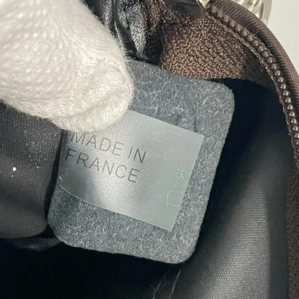 Longchamp Chocolate Brown Nylon Planetes Crossbody Bag - Picture 14 of 15